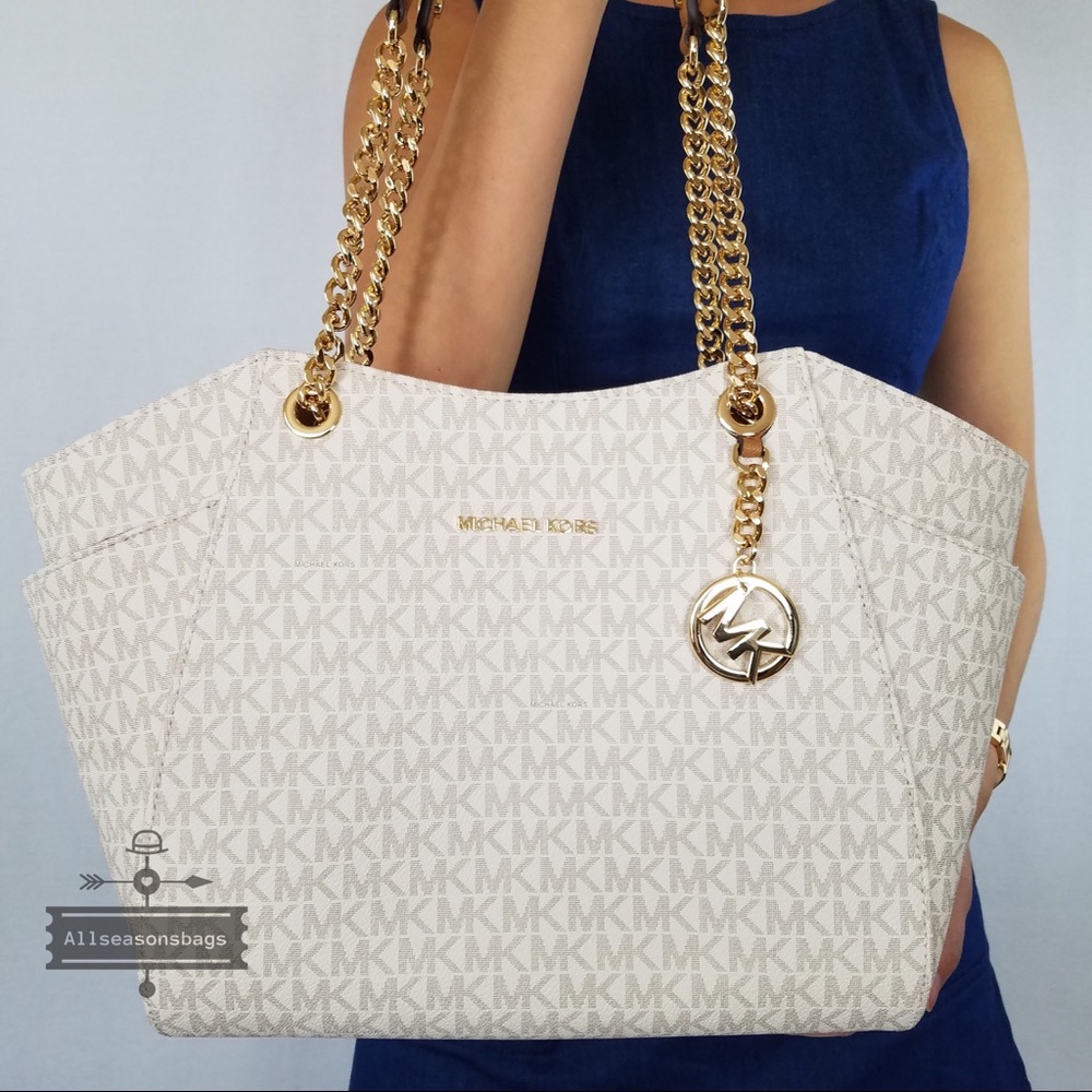 Michael Kors Jet set Large chain shoulder tote bag - Picture 2 of 8